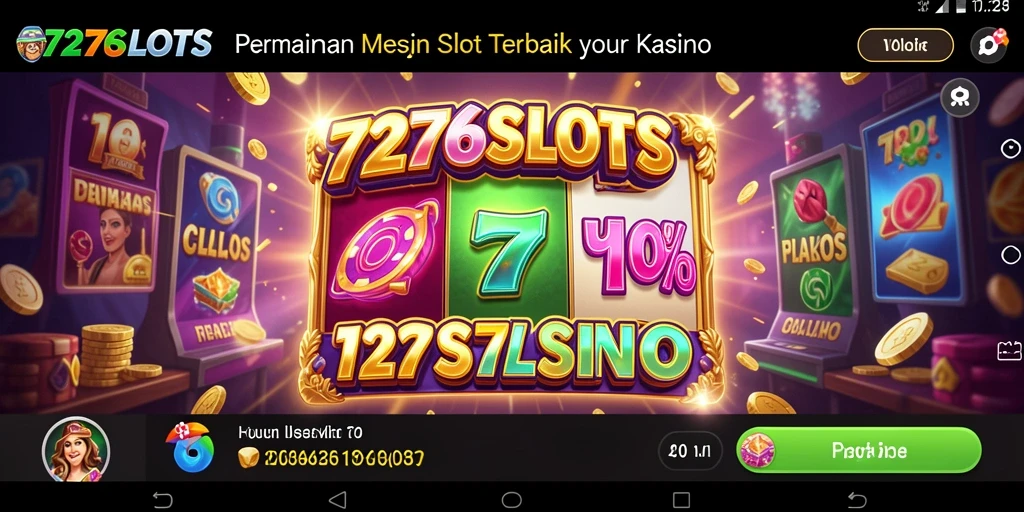 Screenshot utama 7276SLOTS menunjukkan pengalaman gameplay mesin slot yang mendebarkan.