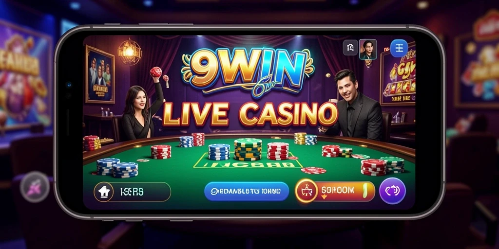 Screenshot gameplay Live Casino dengan dealer dan pemain lainnya.