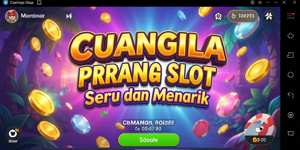 Tampilan gameplay Slot CUANGILA yang mendebarkan dan penuh warna.