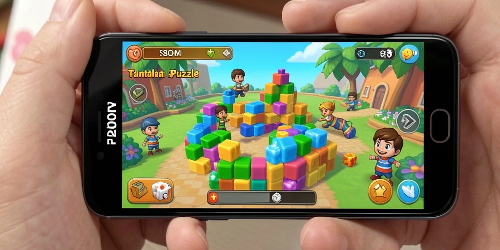 Gameplay seru F200M yang penuh dengan teka-teki menantang.