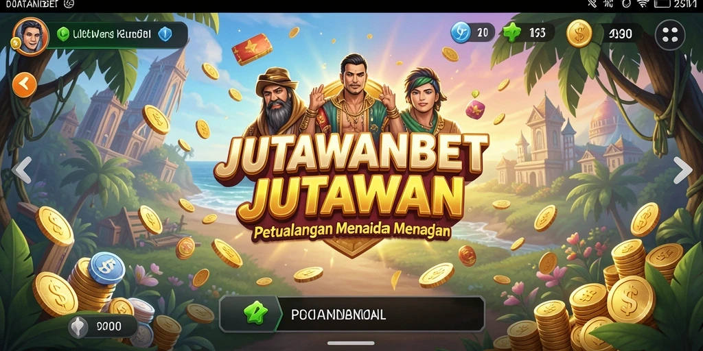 Tampilan gameplay menarik dalam petualangan JUTAWANBET.