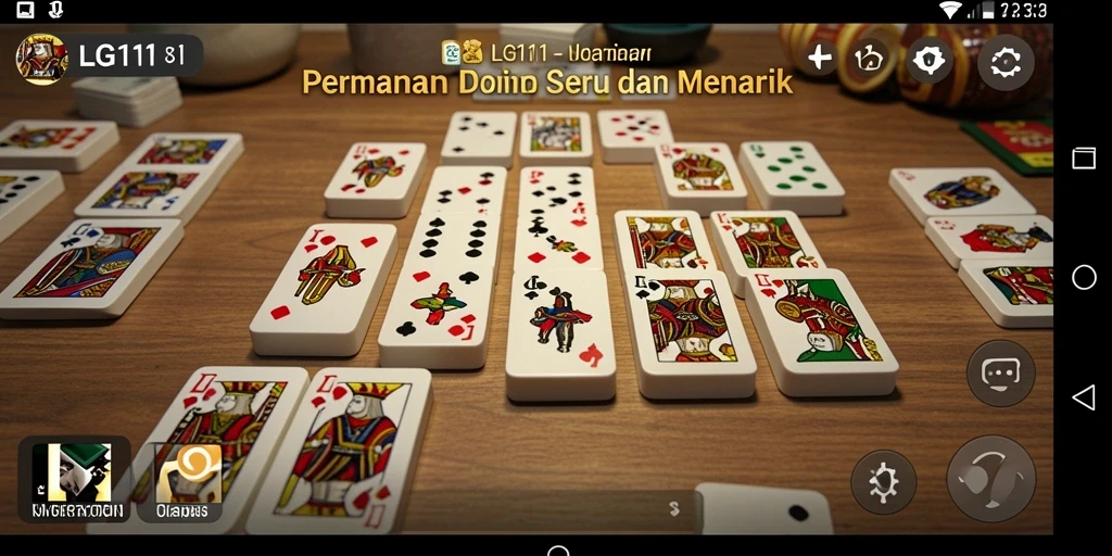 Tampilan gameplay yang seru dalam game Domino LG111.