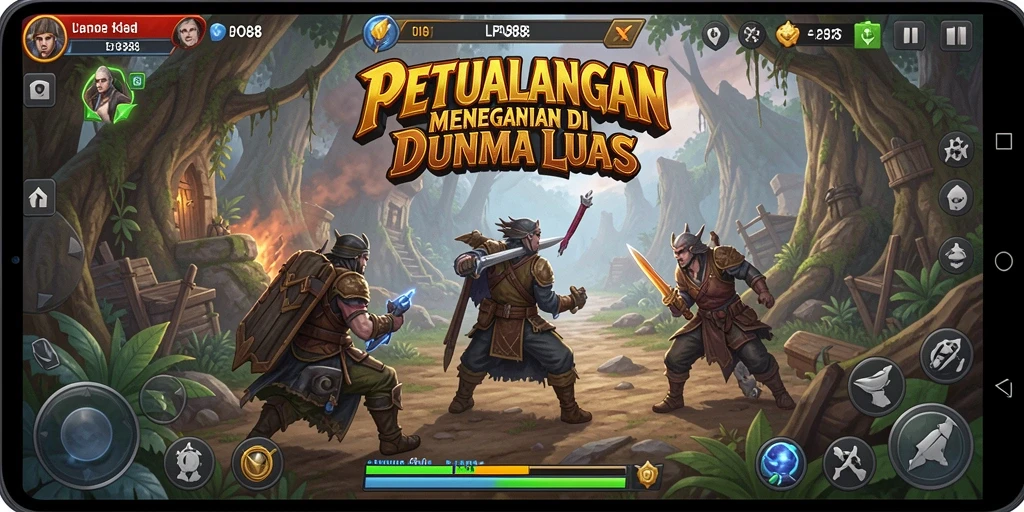Tampilan gameplay menegangkan dari petualangan LPO88.
