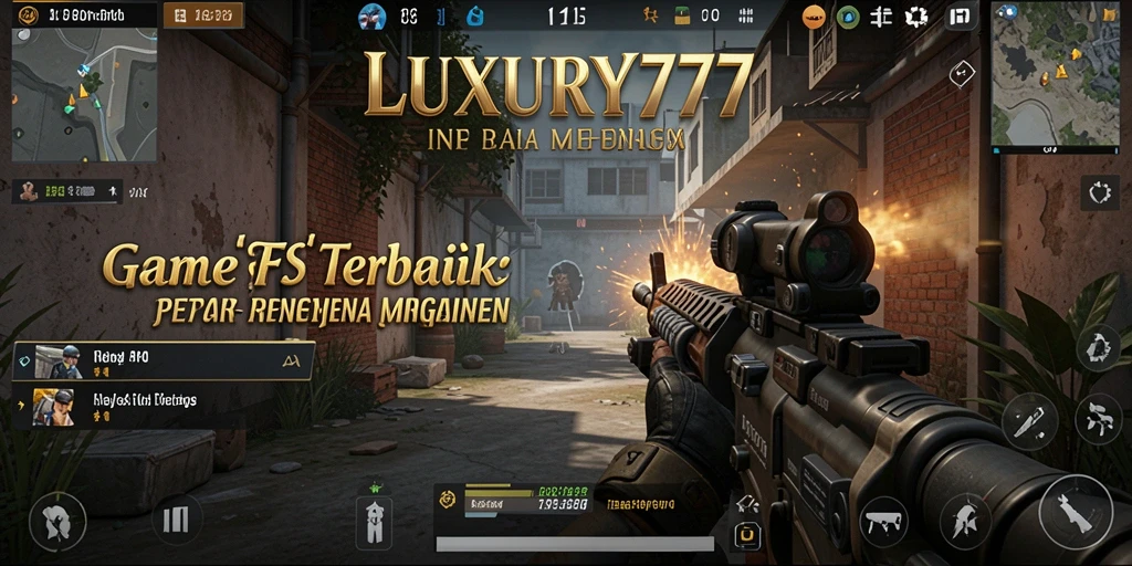 Gameplay LUXURY777 menampilkan aksi tembak-menembak yang mendebarkan.