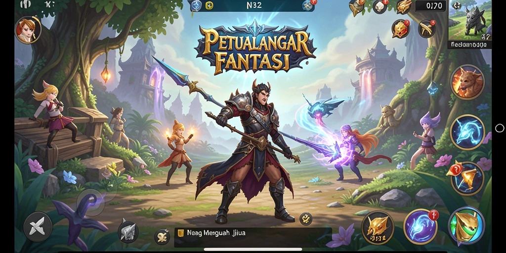 Tampilan gameplay <strong>N32</strong> yang mendebarkan dan penuh aksi.