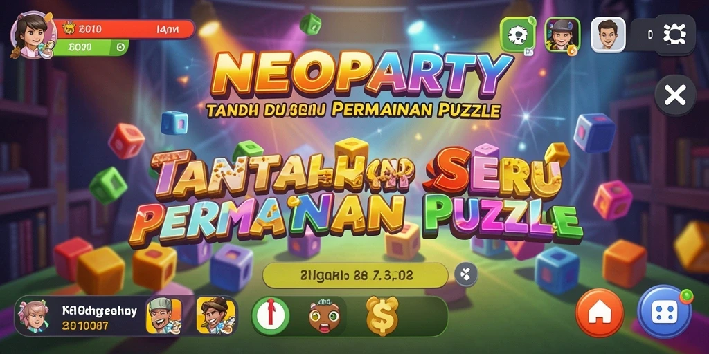 Screenshot NEOPARTY yang menunjukkan gameplay seru dan menantang.