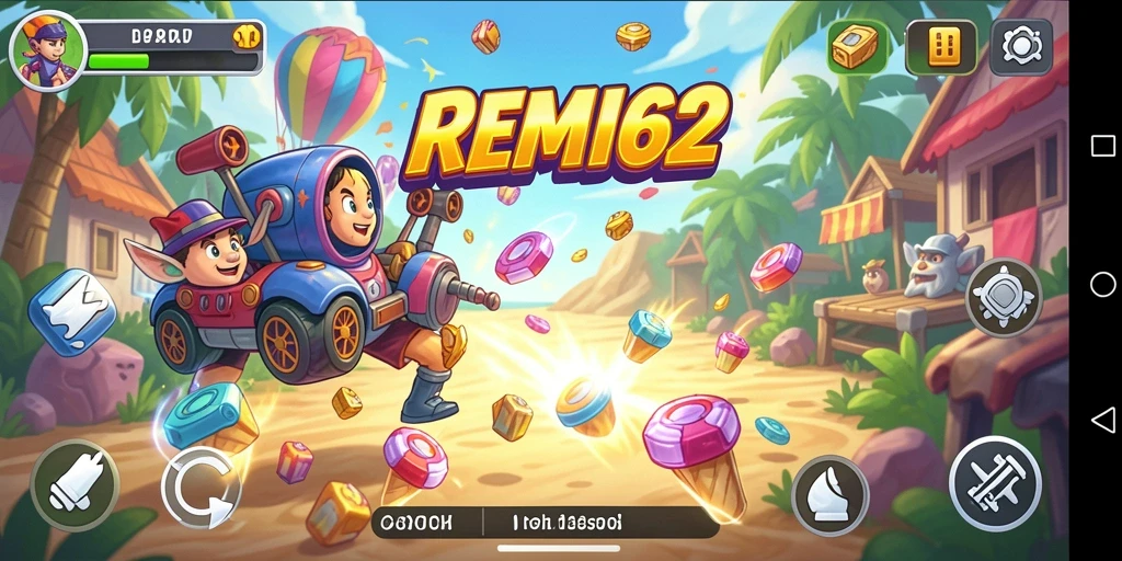 Tampilan gameplay seru dari REMI62 dengan fitur menarik.