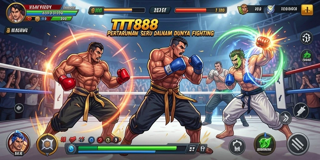 Screenshot TTT888 menampilkan aksi bertarung yang mendebarkan.